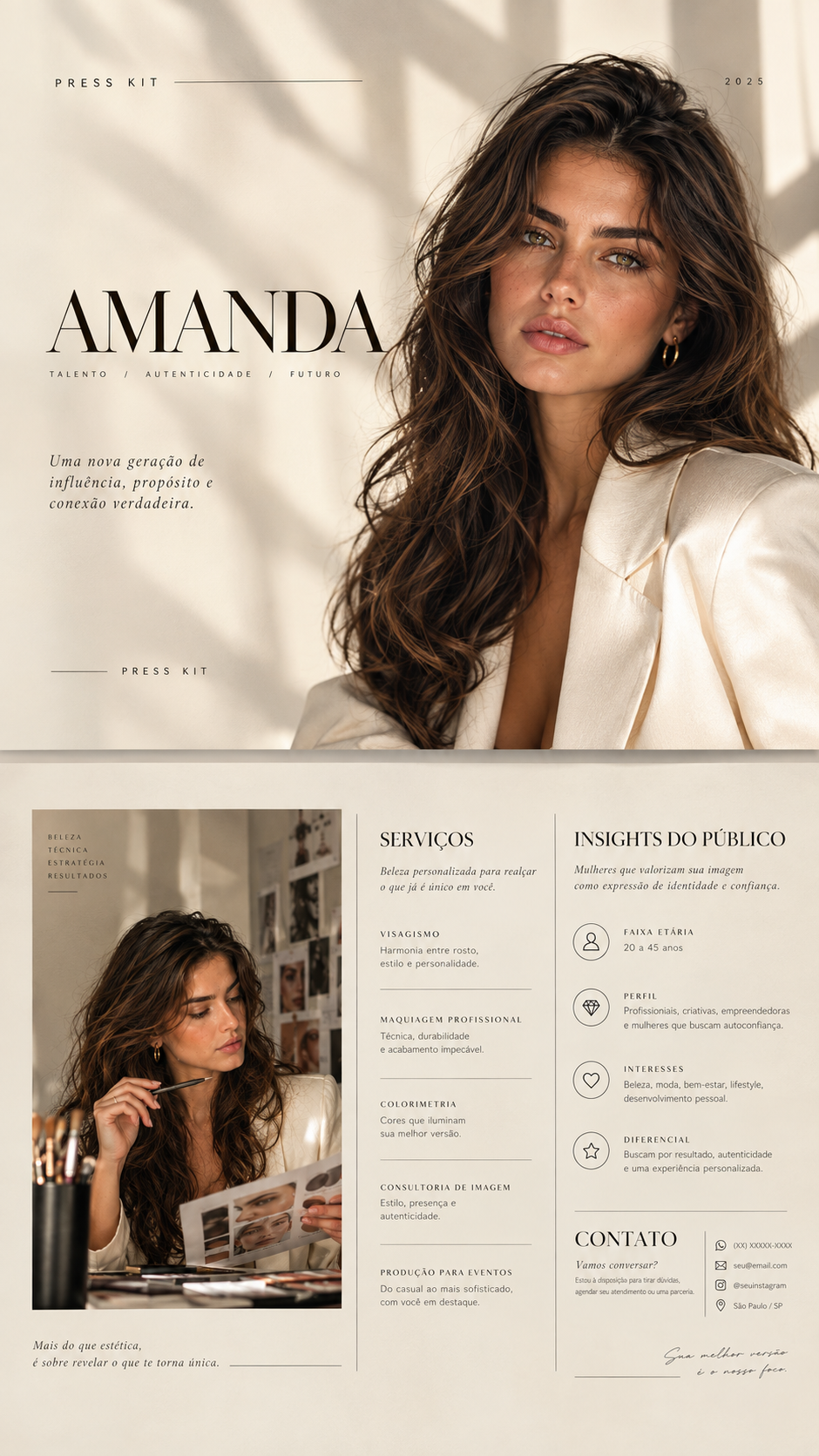 Visagismo e moodboard
